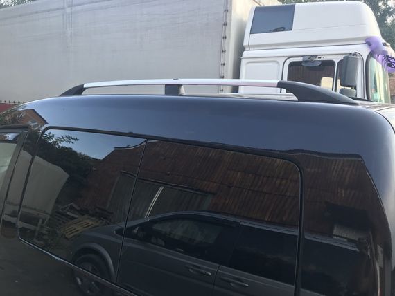 Рейлінги Хром Стандартна, Пластикові ніжки для Volkswagen Caddy 2004-2010 рр