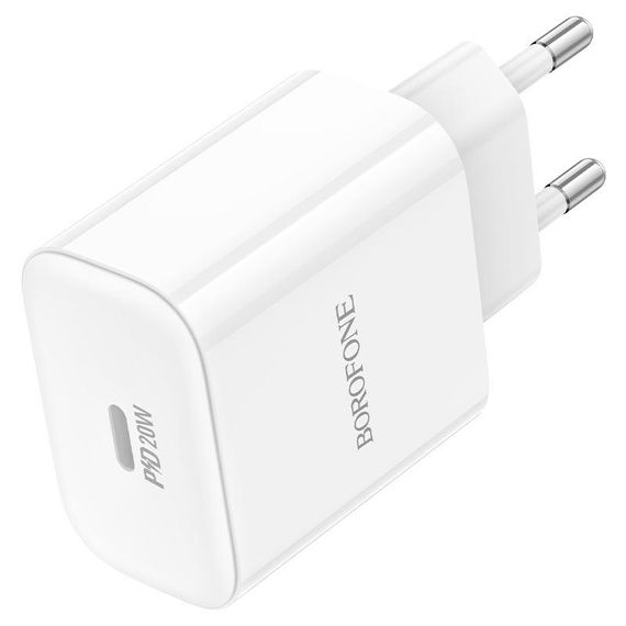 СЗУ BOROFONE BA81A, PD20W, 1xUSB-C, 20W, White | Зображення 3