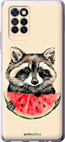 Чохол на Infinix Note 10 Pro Єнотик з кавуном "4605u-2709-2448"
