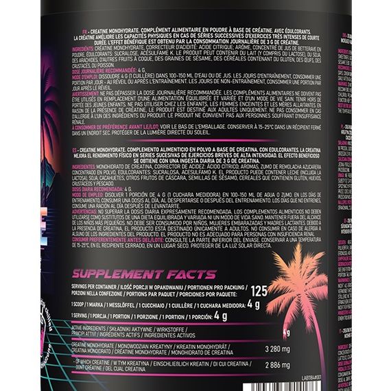 Креатин моногидрат OstroVit Creatine Monohydrate 500 g /200 servings/ Miami Vibes | Зображення 1