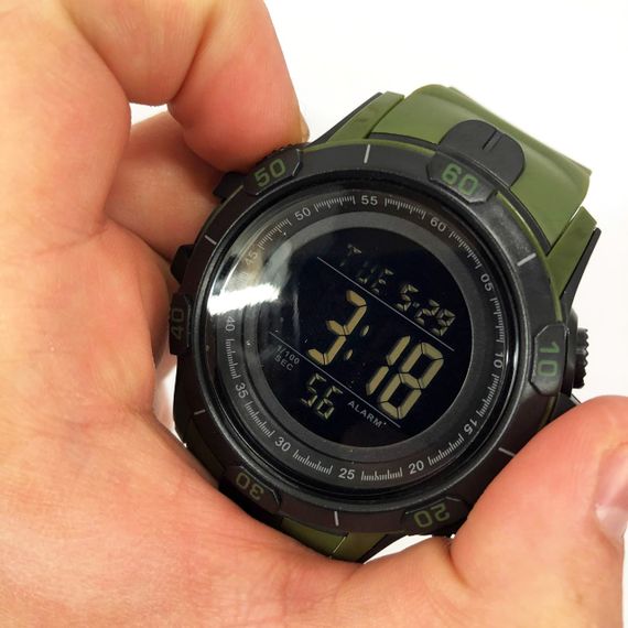 Годинник наручний чоловічий SKMEI 1475AG ARMY GREEN, брендовий чоловічий годинник, годинник для чоловіка. Колір: зелений | Зображення 9