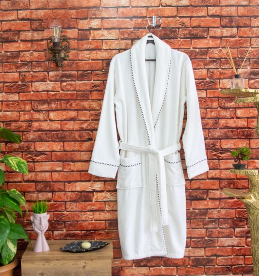 Халат Zeron 128288 Туреччина С  Велюр Білий