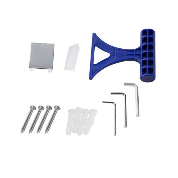 Душова перегородка Qtap Walk-In Standard CRM201.C8 100х200 см, скло Clear 8 мм, покриття CalcLess | Зображення 6