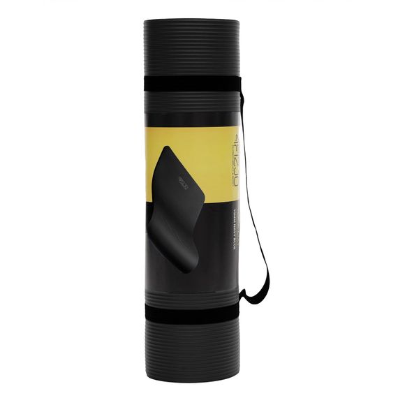 Килимок (мат) спортивний 4FIZJO NBR 1 см для йоги та фітнесу Black 4FJ0015 (P-5907222931462) | Зображення 5