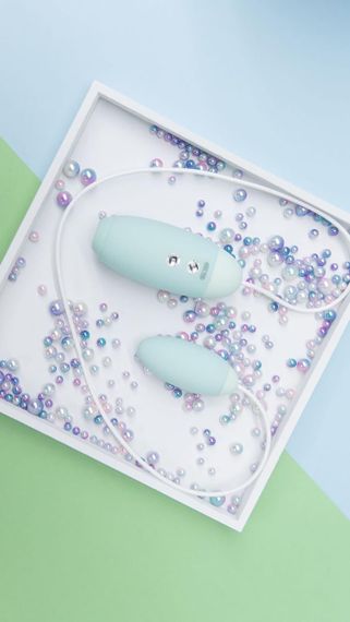 Вакуумний стимулятор з віброяйцем 2-в-1 KISTOY Miss VV Cyan Sex Aura | Зображення 5