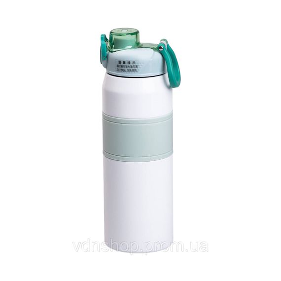 Термос из нержавеющей стали с мундштуком 800 мл  Мятный HP-14-6M | Зображення 2