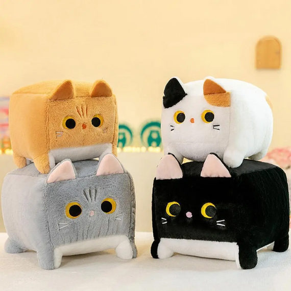 М'яка іграшка Котокуб 20 см Квадратний Кіт Дитячий знижка | Зображення 1