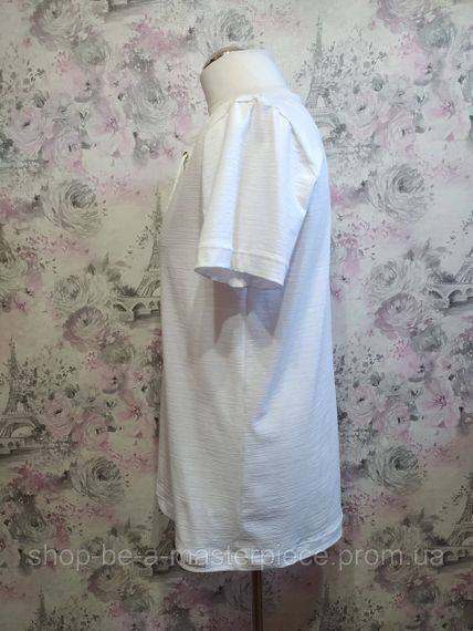 Сорочка — футболка чоловіча трикотажна білий 44 | Зображення 2