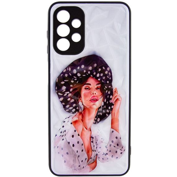 TPU+PC чохол Prisma Ladies для Samsung Galaxy A13 4G, Girl in a hat | Зображення 1