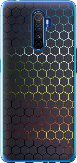 Чехол на Realme X2 Pro Переливающиеся соты "498u-1866-17620"