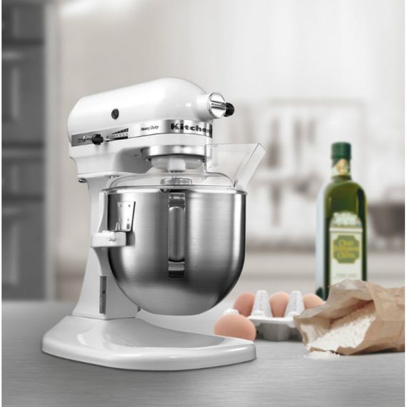 Професійний планетарний міксер KitchenAid Heavy Duty 5KPM5EWH, 4.8 л, білий | Зображення 3