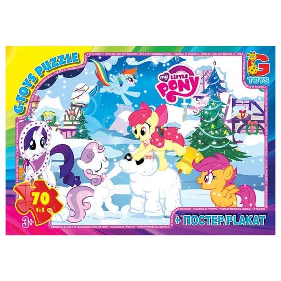 Детский пазл "My little Pony" MLP034 постер, 70 элементов