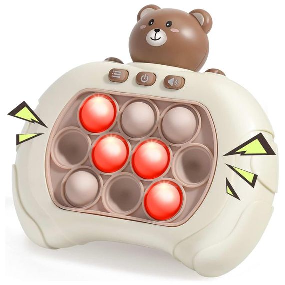 Іграшка антистрес на батарейках, 4 режими, Pop it PRO Bear / Електронна приставка консоль / Інтерактивна дитяча іграшка