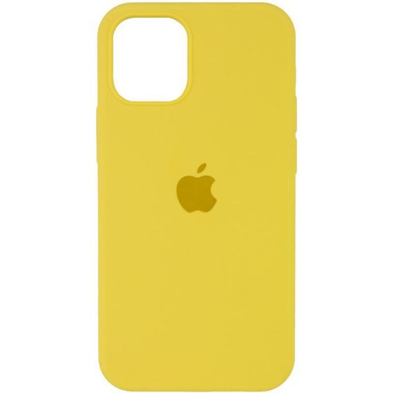 Чехол Silicone Case Full Protective (AA) для Apple iPhone 14 (6.1") Желтый / Yellow