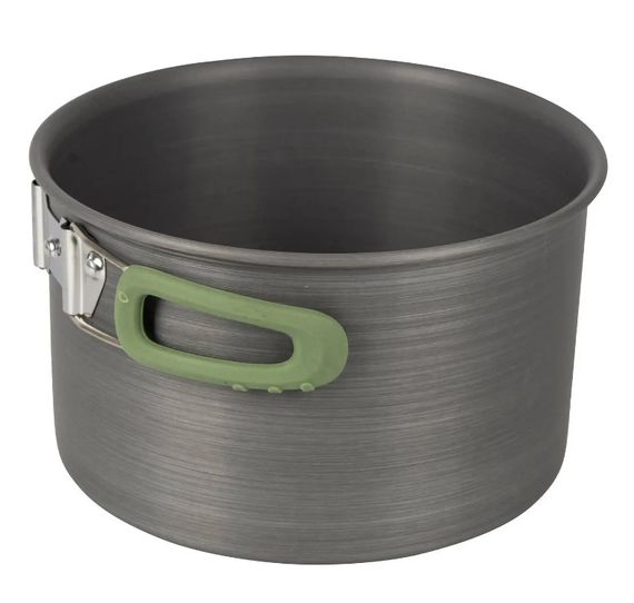 Набір посуду Bo-Camp Explorer 4 Pieces Hard Anodized Grey/Green (2200244) (DAS301407) | Зображення 2
