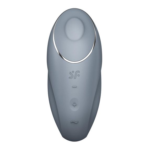 Вибростимулятор-пульсатор Satisfyer Tap & Climax 1 Bluegrey, эффект постукивания пальцем, 2 мотора sexstyle | Зображення 2