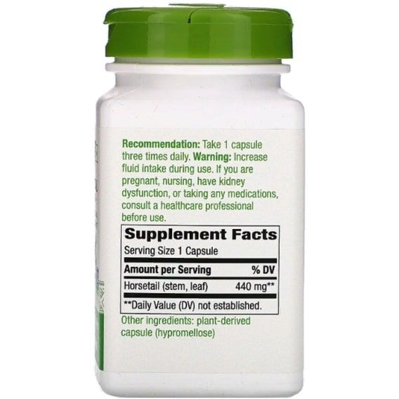 Хвощ Nature's Way Horsetail Grass 440 mg 100 Veg Caps NWY-14300 | Зображення 1