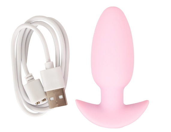 Анальна пробка з вібрацією Vibrating Mini Butt Plug Rose Sex Aura | Зображення 2