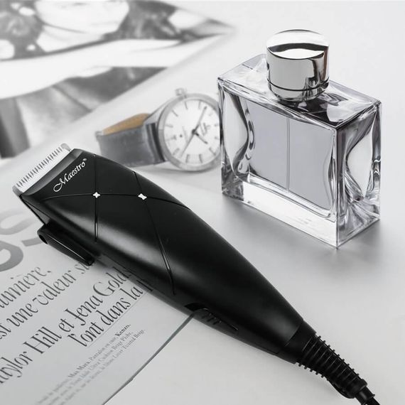 Машинка для стрижки волос Maestro MR-654C-BLACK, проводная, с насадками | Зображення 1