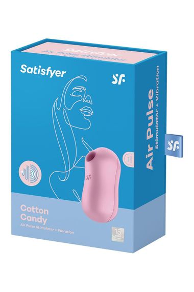Вакуумний стимулятор із вібрацією Satisfyer Cotton Candy Lilac | Зображення 6