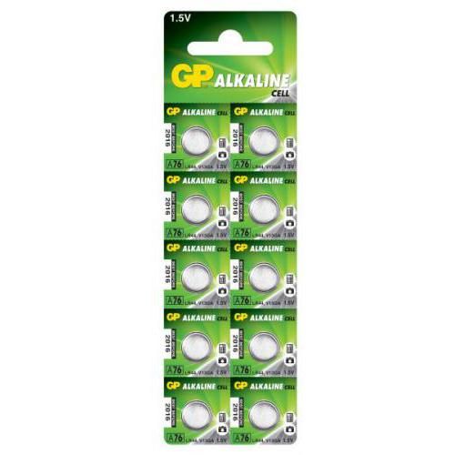 Батарейка GP ALKALINE Cell A76F-U10 лужна, A76, LR44