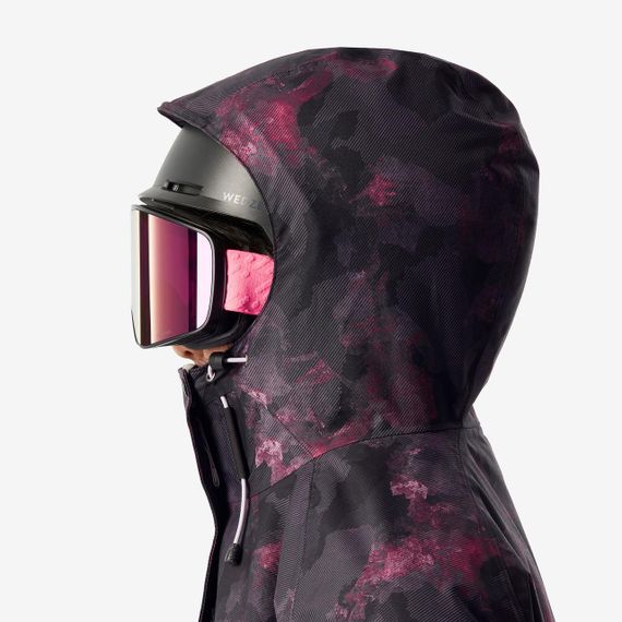 Куртка жіноча 500 для сноубордингу чорна/рожева - S | Зображення 4