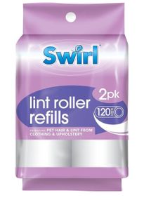Клейкі запаски для валика для чищення одягу Swirl Lint Roller Refills 2х60шт