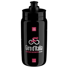 Фляга велосипедна Elite Fly Giro D'Italia 2025 чорна 550 мл