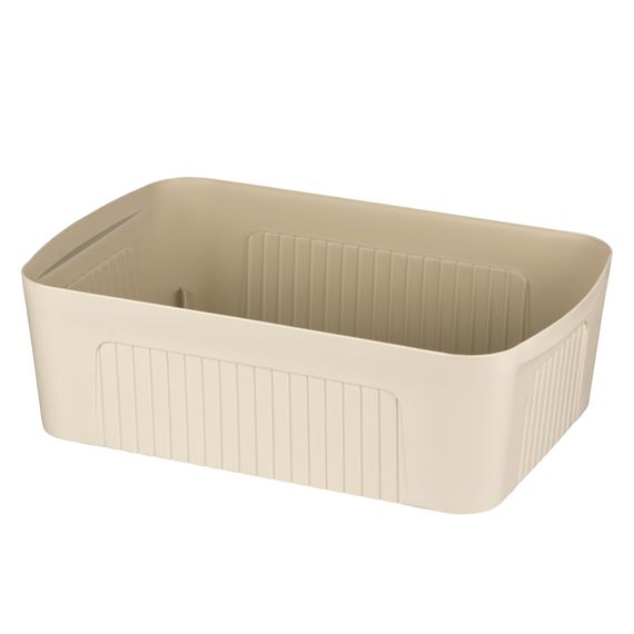 Ящик з кришкою для зберігання ARDESTO 45.5х31х14см, 13л, пластик PP, бежевий (ARHC2513B) | Зображення 1