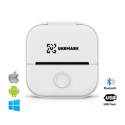 Принтер чеков UKRMARK P02WT Bluetooth, белый (900887)