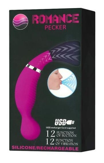 Вибростимулятор с вакуумной стимуляцией ROMANCE - Pecker, MC22 sexstyle | Зображення 8