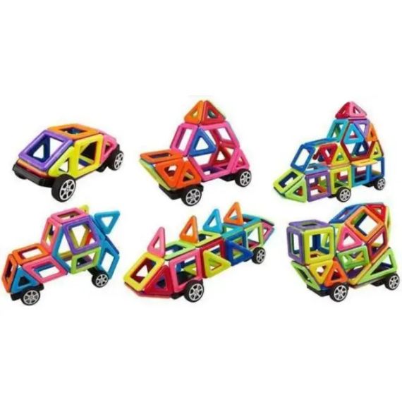 36 деталей Магнітний конструктор, дитячий 3Д конструктор, конструктор магнітний у валізі | Зображення 7