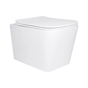 Унитаз подвесной Qtap Tern Ultra Quiet безободковый с сиденьем Soft-close WHITE QT17332303AW