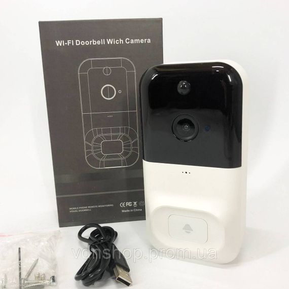 Камера с функцией обнаружения движения SMART DOORBELL X5 wifi, Камеры для сьемки, Камера ip wifi вайфай RZ-61 | Зображення 6