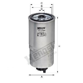 Фильтр топливный BMW E30 M21 85-90 / Fiat Brava/Bravo 1.9 JTD 98-01 / Punto 1.9 JTD 99-12, Hengst, H121WK,