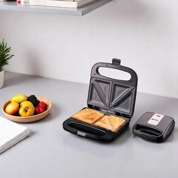Бутербродница Hoffmans HM-3003 • Компактная сэндвичница для кухни с мощностью 1000 Вт | Зображення 2