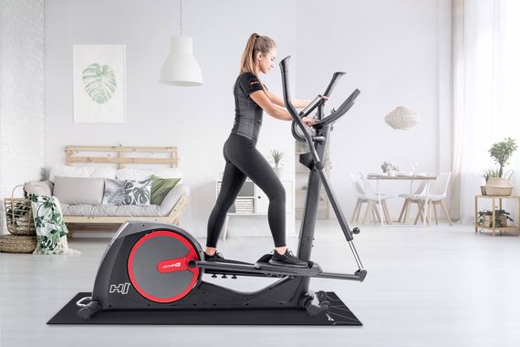Орбітрек електромагнітний Hop-Sport HS-300C Sentinel з телеметричним поясом + мат під тренажер | Зображення 1