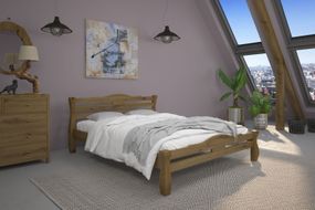 Двуспальная кровать iSmart Монако Орех светлый 160х190 см (DDMBG-1811)