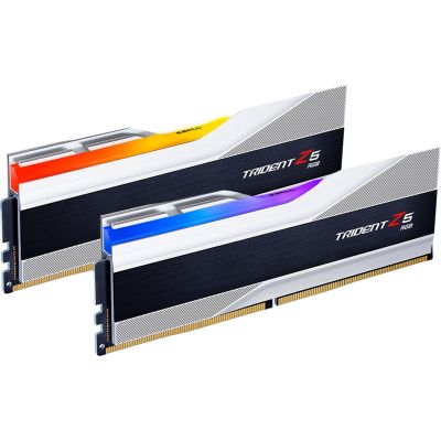Модуль памяти для компьютера DDR5 32GB (2x16GB) 6000 MHz Trident Z5 RGB Silver G.Skill (F5-6000J3238F16GX2-TZ5RS) | Зображення 1