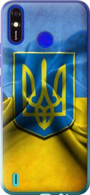 Чехол на Tecno Spark 4 Lite Флаг и герб Украины 1 "375u-2425-17620"