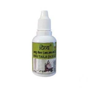 Назальные капли Ану Тайла 20мл., ANU THAILA (20ML) DIVYA PATANJA, гайморит, насморок, головные боли