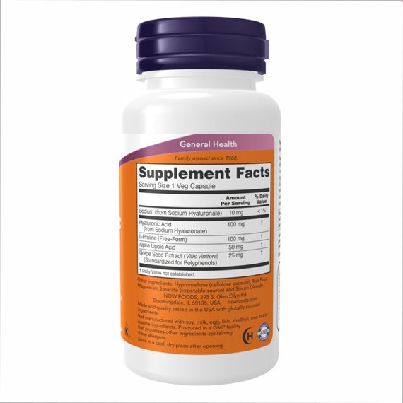Hyaluronic Acid 100mg 2X Plus - 60 vcaps | Зображення 1