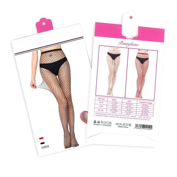 Колготки Star Night в сеточку, черные, L-2XL sexstyle | Зображення 5