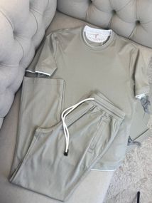 Комплект Brunello Cucinelli бежевий (футболка+штани) sp126