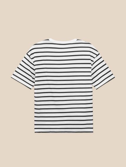 Футболка оверсайз з візерунком жіноча LAWA WBC02537 XL Біло-чорний shop (2000999640056) | Зображення 2