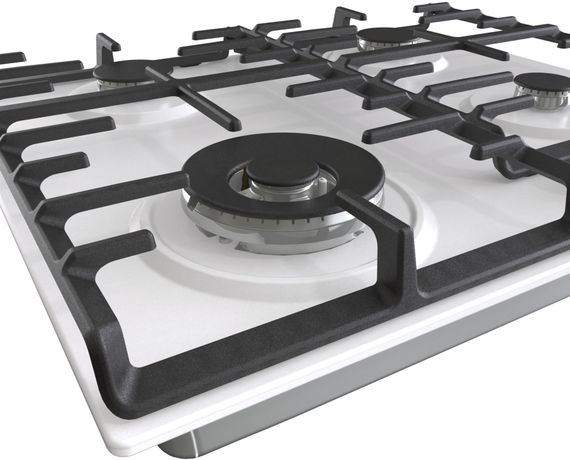 Варочная поверхность Gorenje /газовые/чугунные решетки/газ-контроль/конфорка WOK (GW642AXW) | Зображення 4