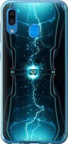 Чохол на Samsung Galaxy A20 2019 A205F Блискавки в циліндрі з пластику FCh_048152