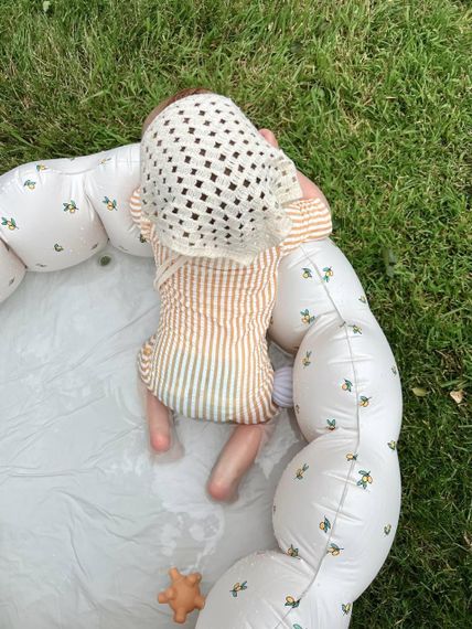 Дитячий надувний басейн Білий з лимончиками | Зображення 6