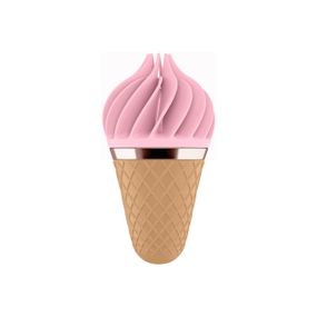 Вібростимулятор для клітора у вигляді Морозива Satisfyer Layons Sweet Temptation, рожевий Sex Aura