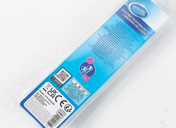 Електрична зубна щітка з насадкою на батарейках, м’яка щетина, ротаційне очищення для дорослих і дітей з обертовою голівкою сіра | Зображення 5